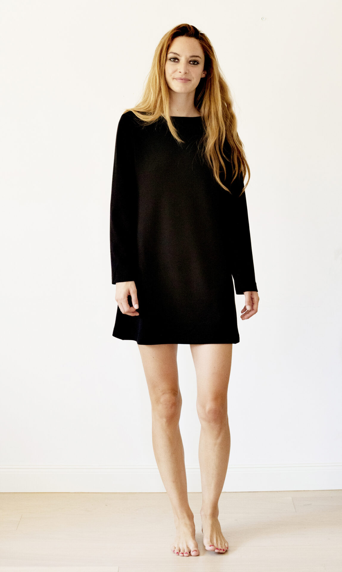 Minidress manica lunga